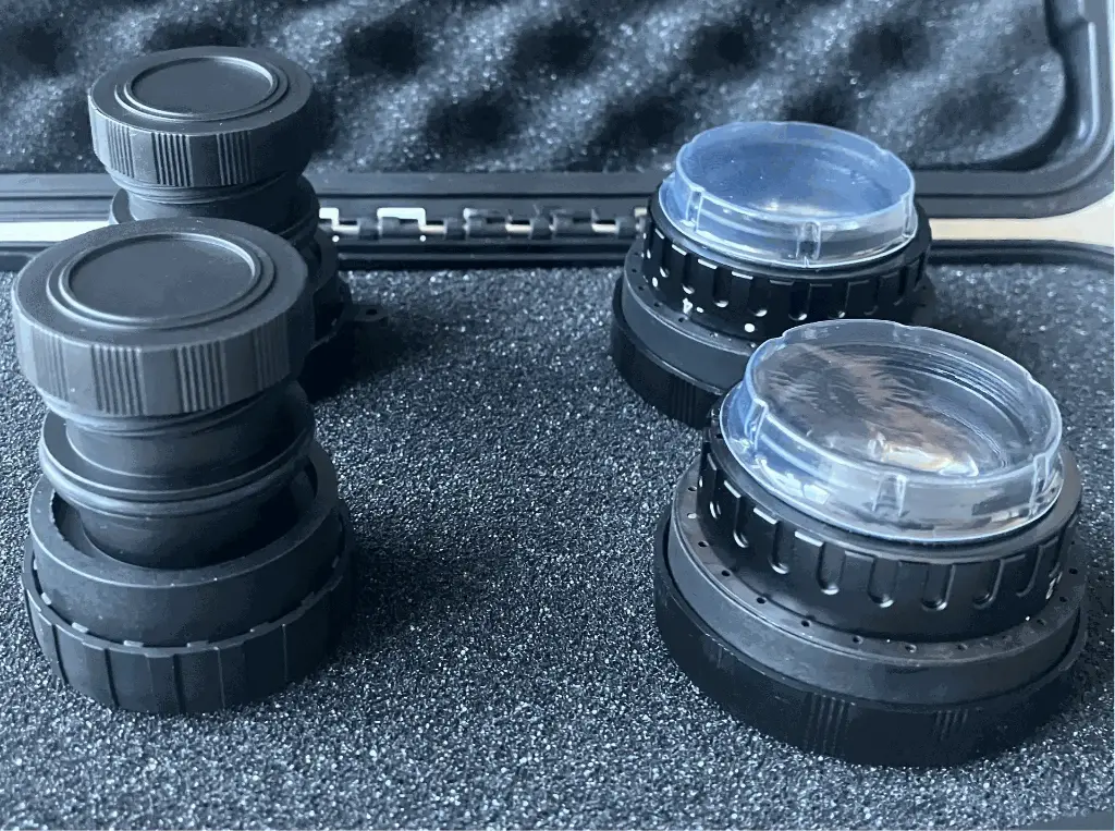 Set optique 40° type PVS14 (bino)